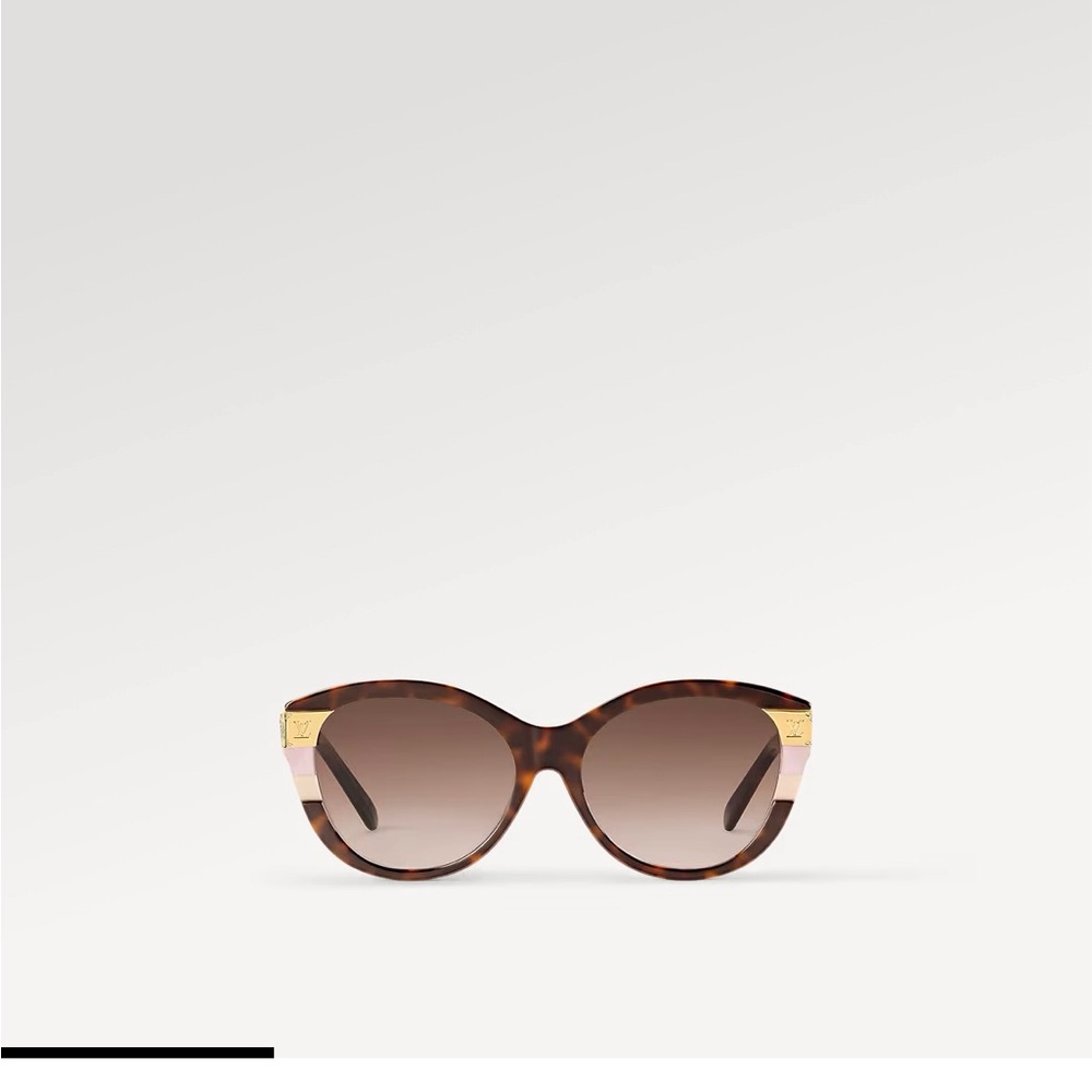 Louis Vuitton Tortoise Shell Sunglasses with Gold Accents